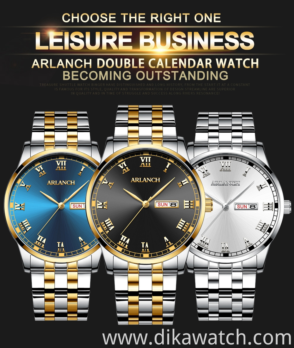 ARLANCH A318 New Men Watches Top Brand Luxury Fashion Business Quartz Watch Men Sport Waterproof Date Clock Relogio Masculino